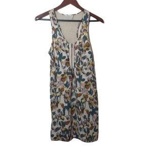 Kimchi Blue womens dress size M floral tank zipper front lace panel back